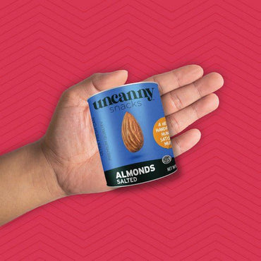 Roasted & Salted Almonds | Can | 1.4 oz | Uncanny
