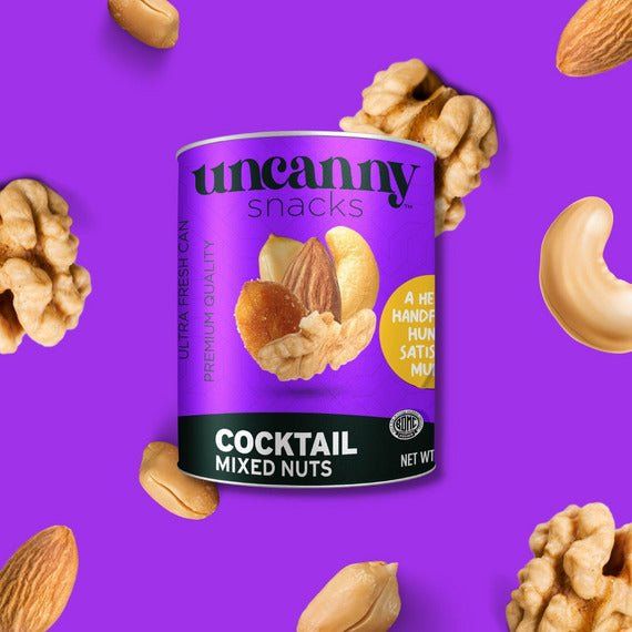 Roasted & Salted Mixed Nut Cocktail | Can | 1.8 oz | Uncanny