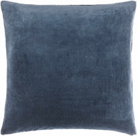 Rahiq Blue Border Cotton Throw Pillow