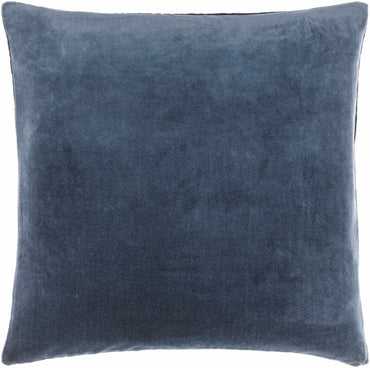 Rahiq Blue Border Cotton Throw Pillow