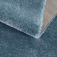 Heavenly Solid Blue Plush Rug - Clearance