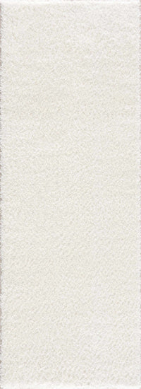 Heavenly Solid Cream Plush Rug
