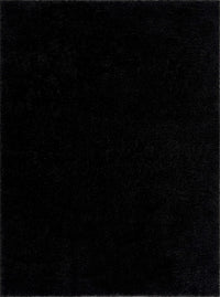 Heavenly Solid Black Plush Rug - Clearance
