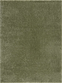 Heavenly Solid Green Plush Rug - Clearance