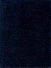Heavenly Solid Navy Blue Shag Rug - Clearance
