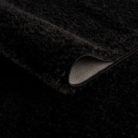 Heavenly Solid Black Plush Rug - Clearance