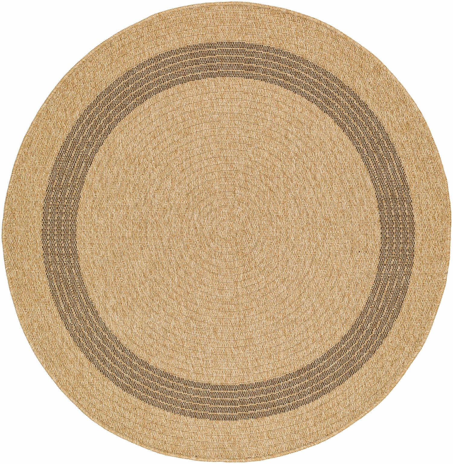 Andie Bordered Faux Jute Rug