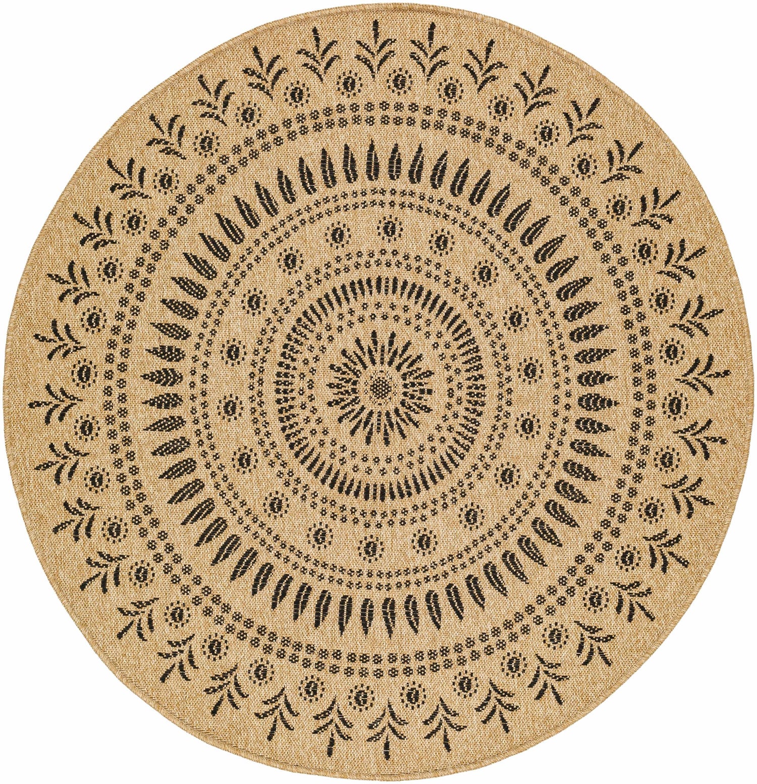 Beata Round Faux Jute Rug