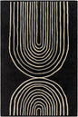 Fuat Black Wool Rug