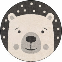Kids Bear Animal Print Nursery Area Rug - Clearance