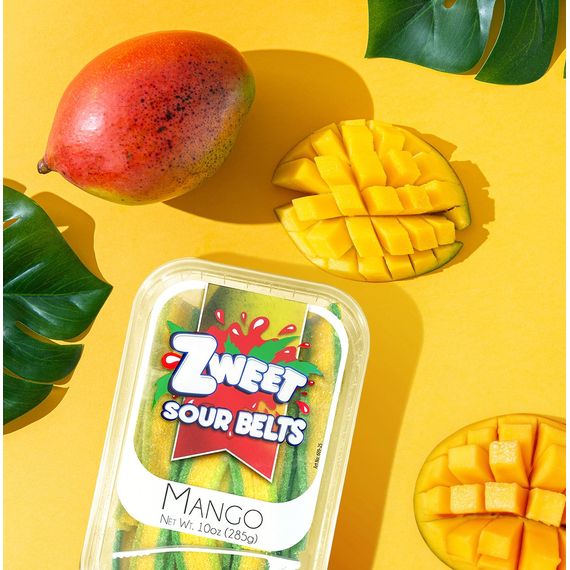 Sour Mango Belts | Zweet | 10 oz