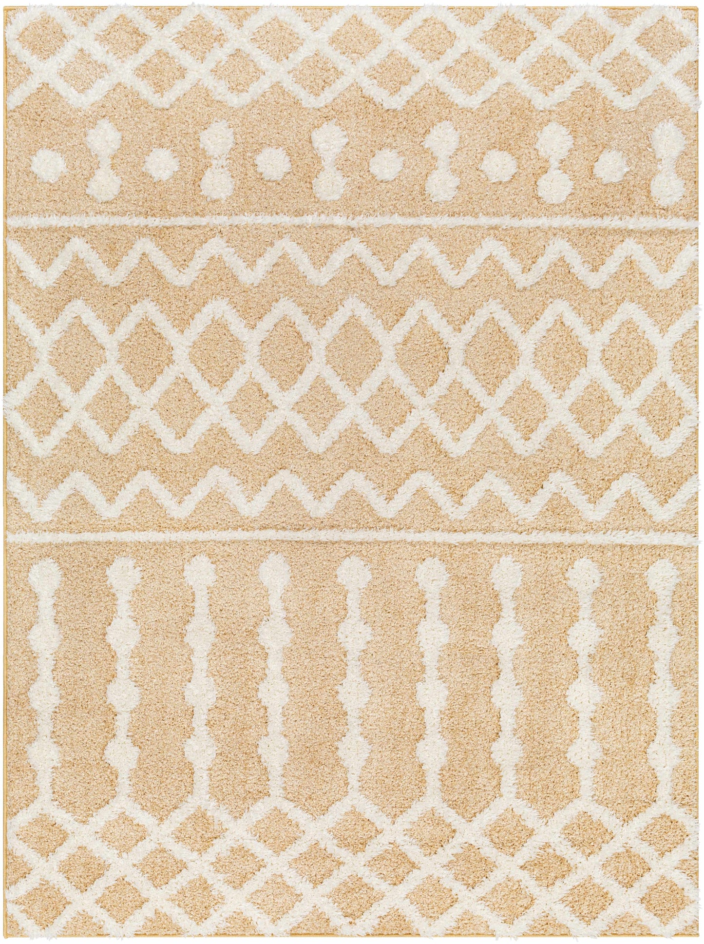 Ilyas Camel Plush Area Rug - Clearance
