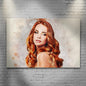 Classic Watercolor Portrait Sign