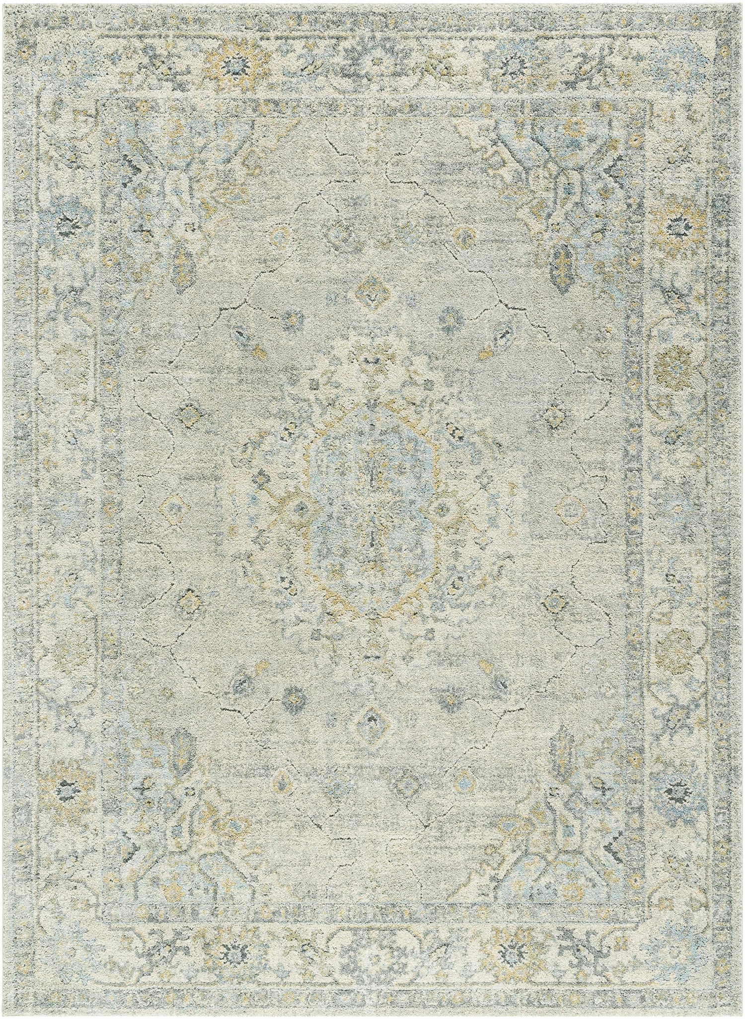 Tyche Light Gray Thick Luxe Area Rug