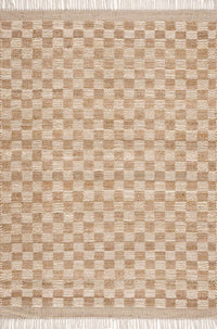 Ionut Checkered Jute Area Rug