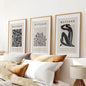 Black Beige Vintage Henri Matisse Wall Art Set