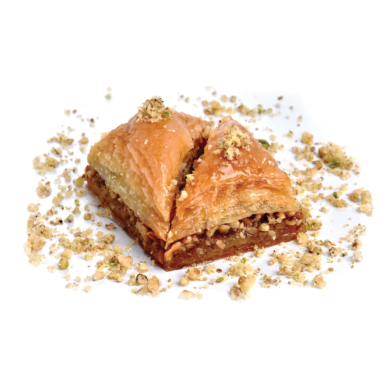 Moda Baklava, Triangle Slice with Walnut, 48pcs, 6lbs (2700g)
