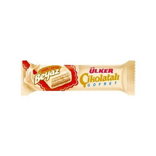 Ulker Chocolate White Wafer Bar 35G