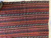 UNIQUE Antique Square Azerbijani Shahsavan Jajim Rug 6’4” x 6’8”