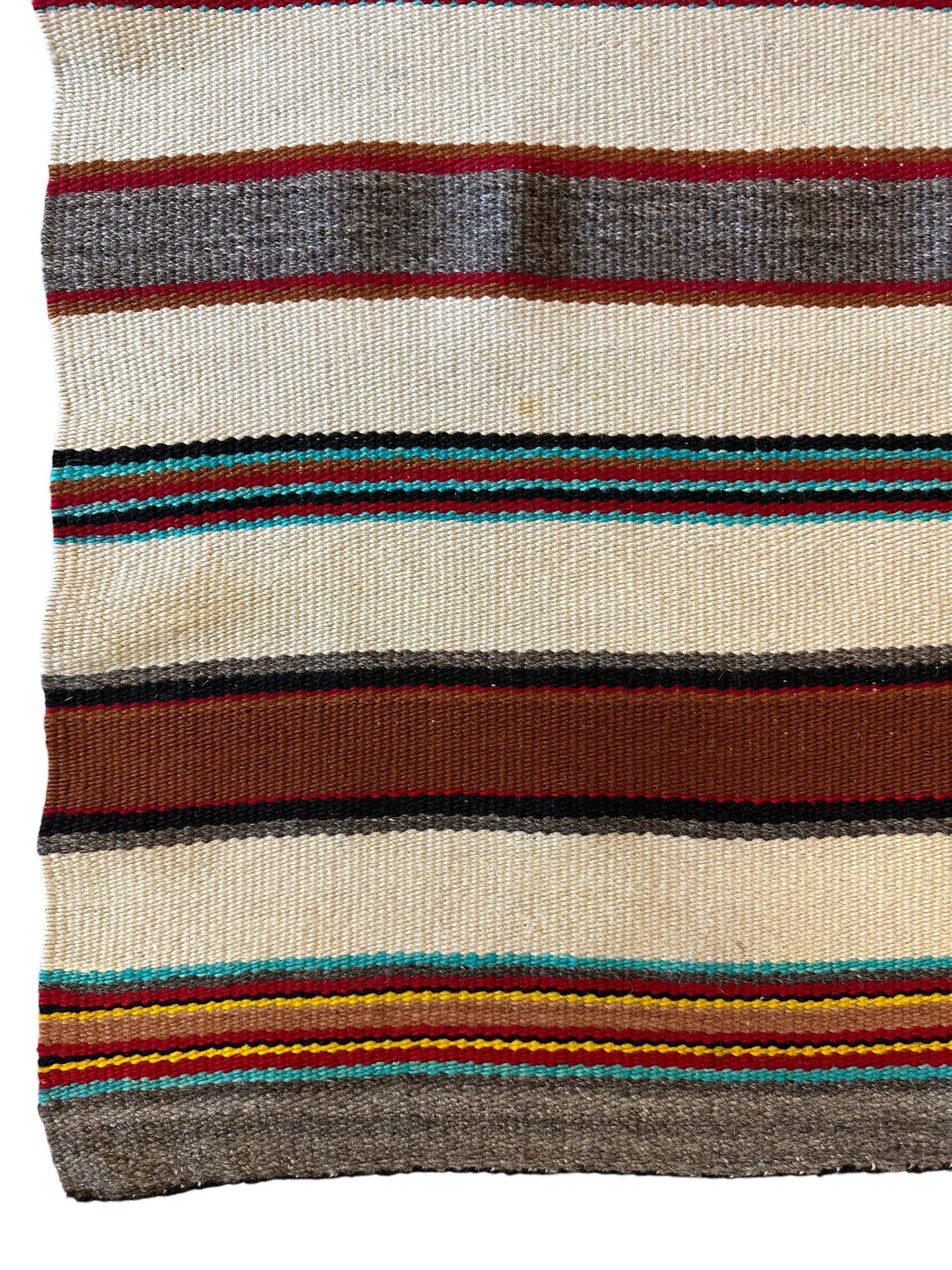 Eski Yerli Amerikan Navajo Halısı 30” x 63”