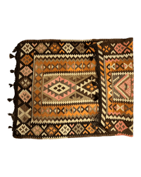 Vintage Persian Tribal Qashqai Kilim Rug 3’ x 5’