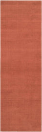 Brockton Solid Orange Wool Rug