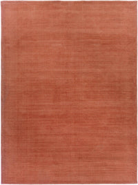 Brockton Solid Orange Wool Rug