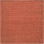 Brockton Solid Orange Wool Rug