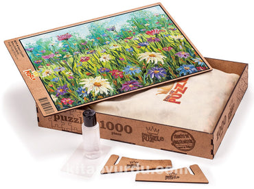Yabani Çiçekler Ahşap Puzzle 1000 Parça
