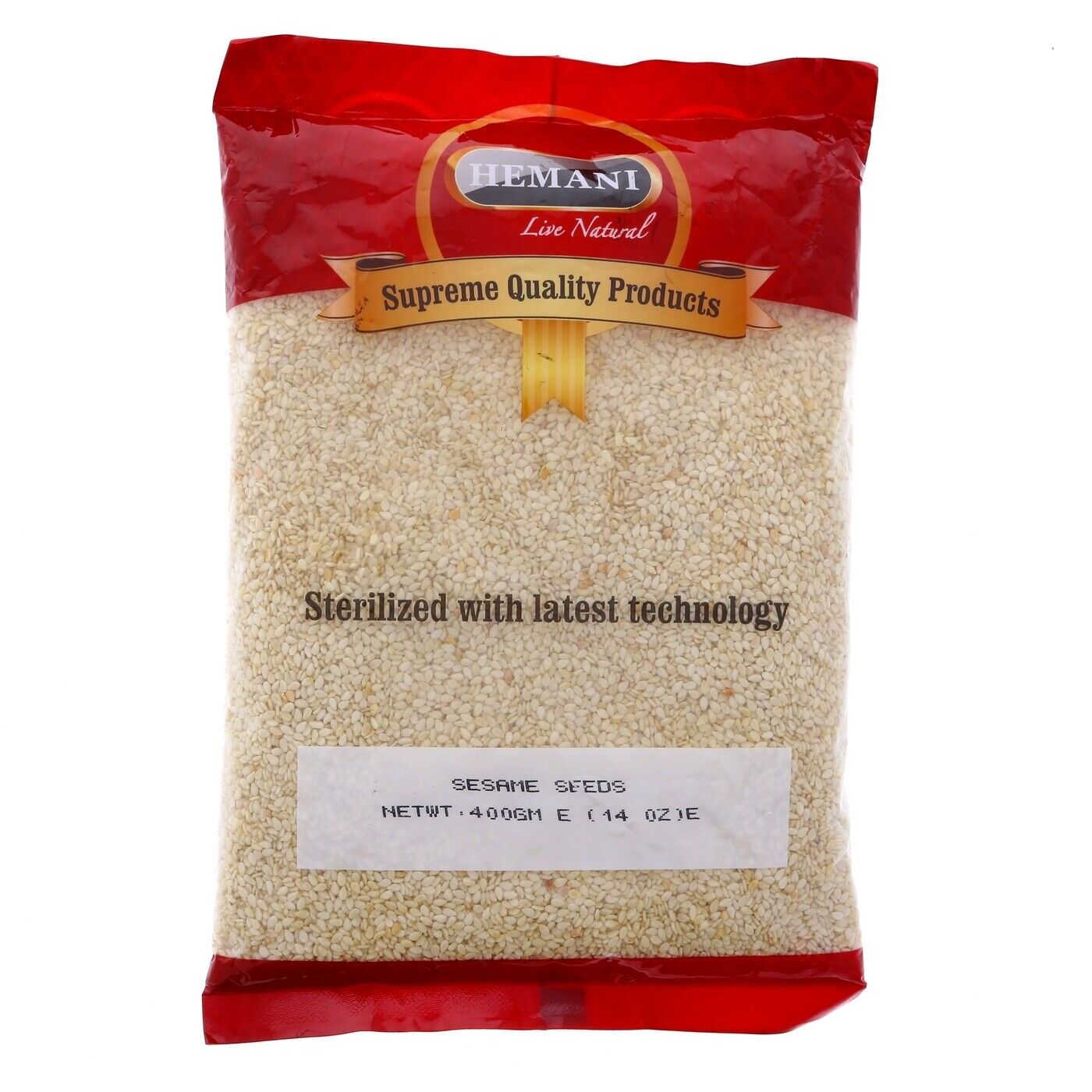 White Sesame Seed 400g I Natural I Hulled I Perfect for Tahini I For Baking