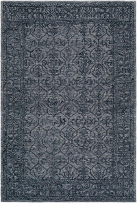 Yadid Black Wool Area Rug
