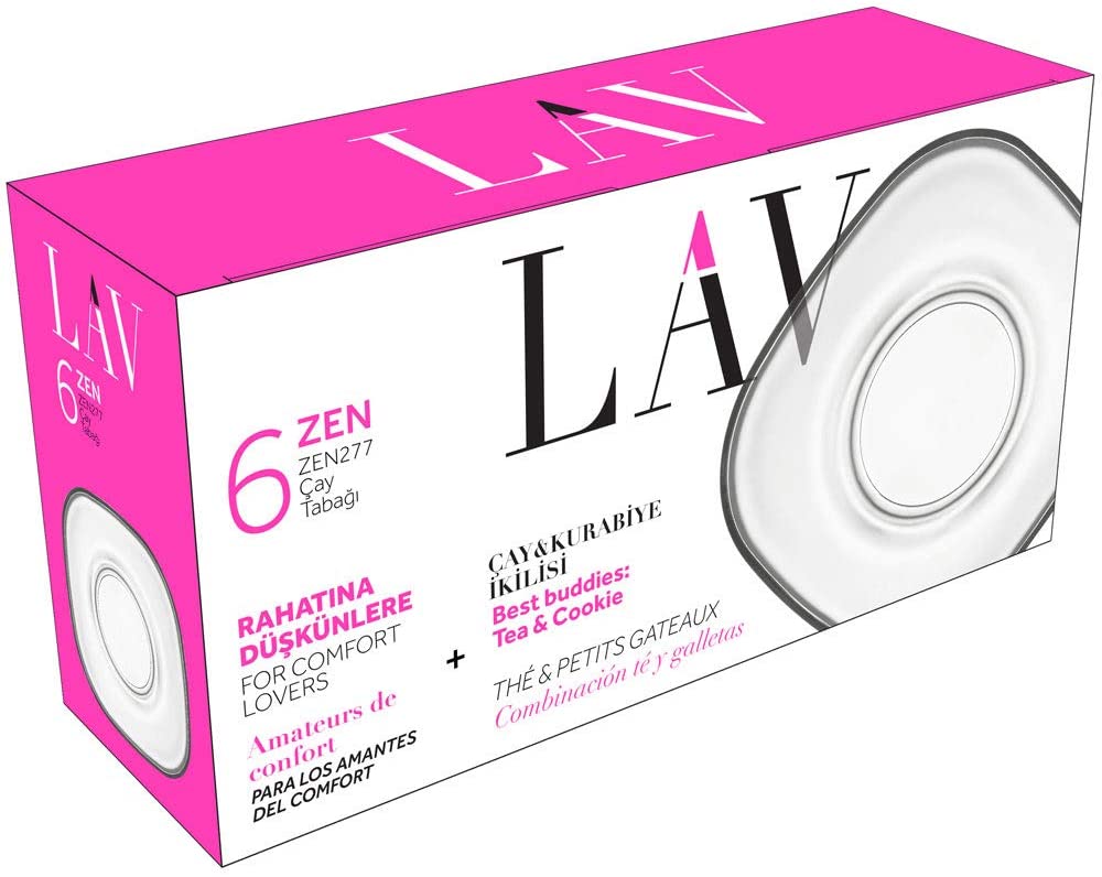 Lav Zen Tea Saucer 6Pc