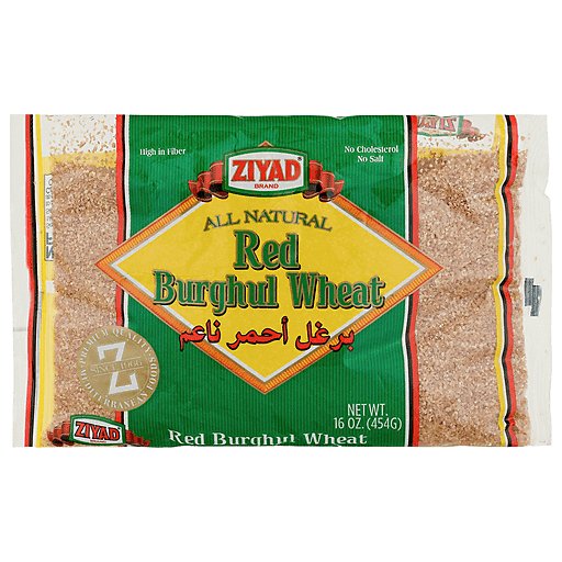 Ziyad All Natural Red Burghul Wheat - 16 Oz Pack | Ideal for Healthy Asian Cuisine