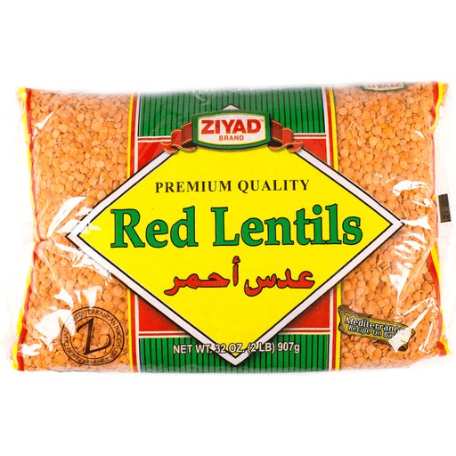 Ziyad Gourmet Red Lentils - Ancient Grains Superfood, 100% Natural, Protein-Rich, 32 Oz
