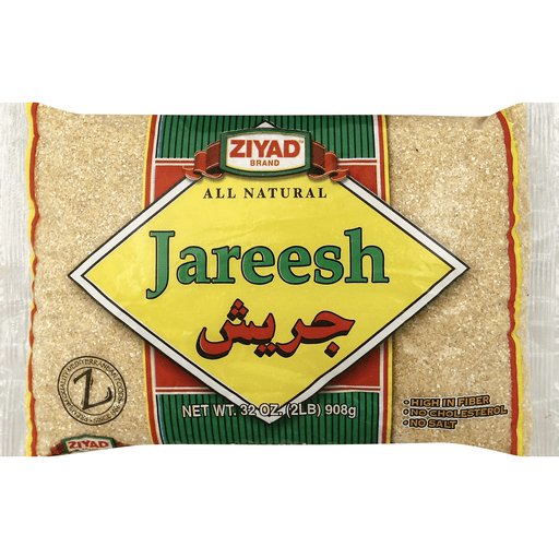 Ziyad Fine Jareesh Wheat - 2 Pound All Natural Premium Quality Wheat for Authentic Dishes