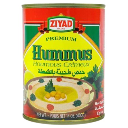 Ziyad Premium Hummus Hot Spicy Dip Tahini, 14 Oz
